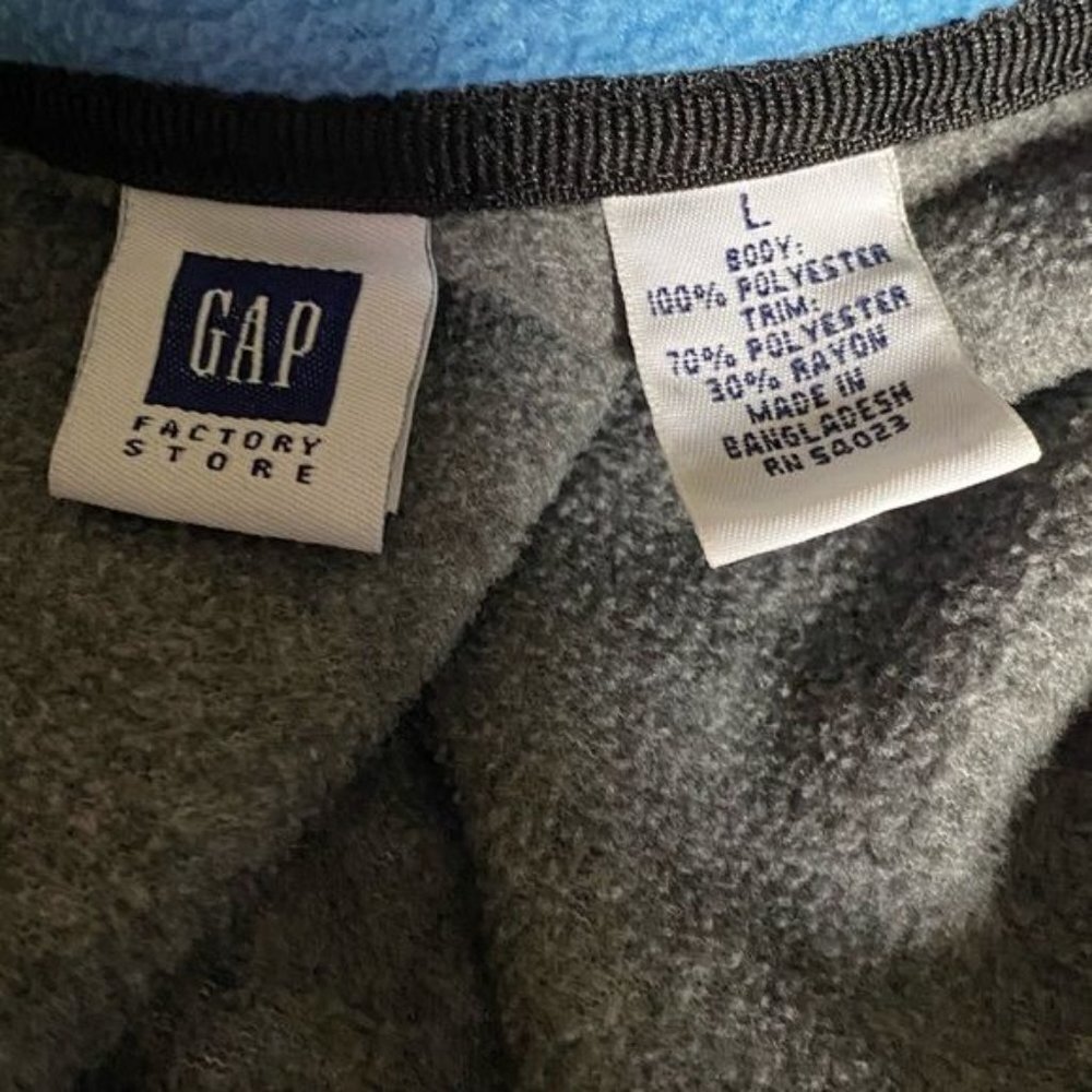 Gap Factory Store Blue Polyester Sweatshirt Large - Picture 6 of 7